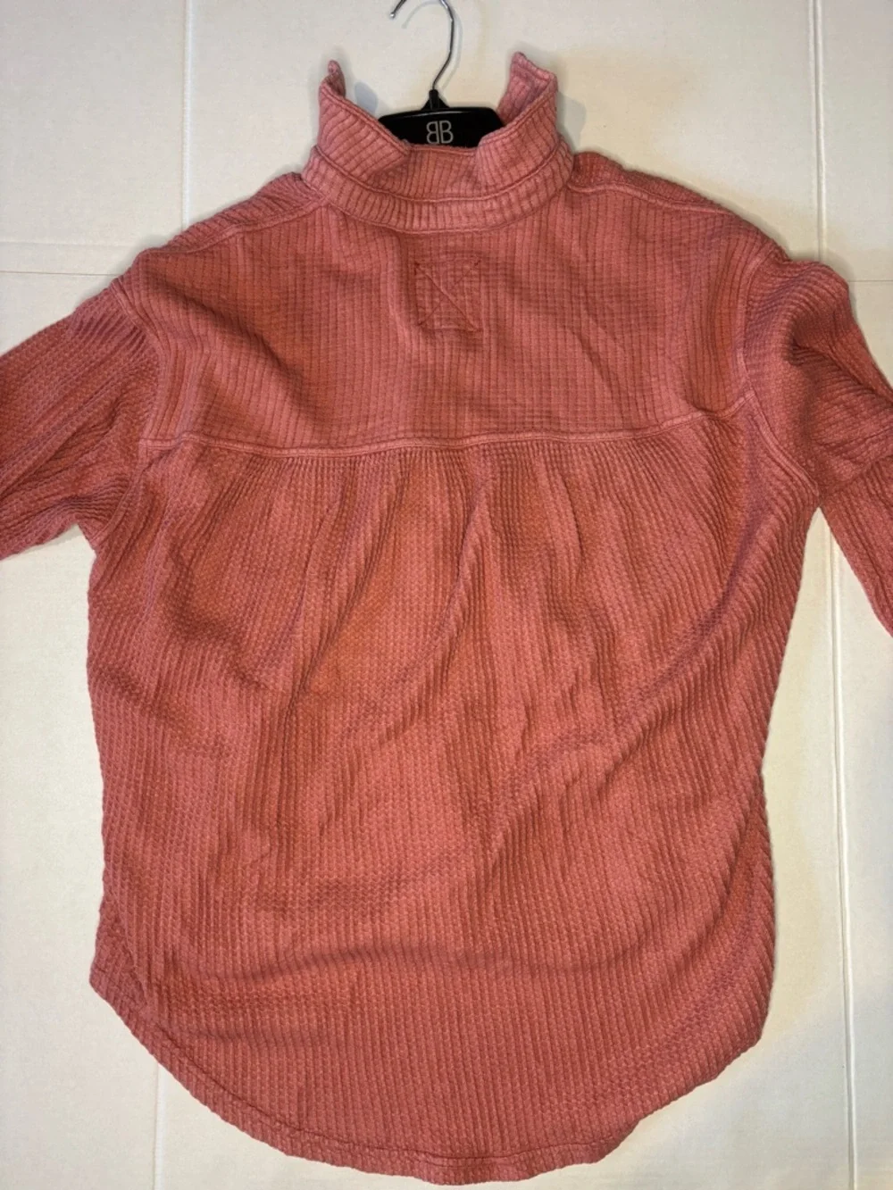 Aerie - rose colored button up sweatshirt - Picture 6 of 6